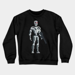 Pixel-art Robot Crewneck Sweatshirt